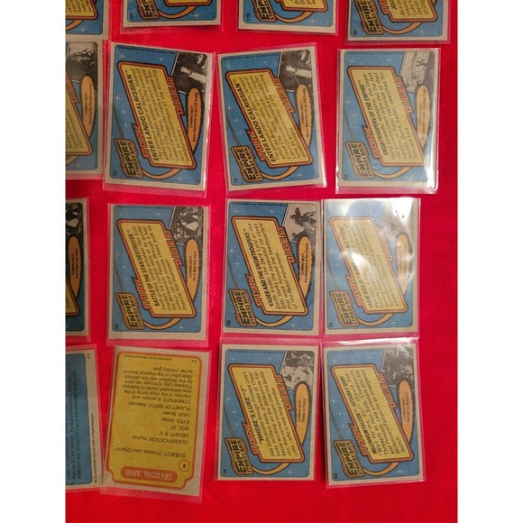1980 Topps Empire Strikes Back 30 Card Red Lot W/ STAR FILE & Space Paintings - Picture 10 of 11